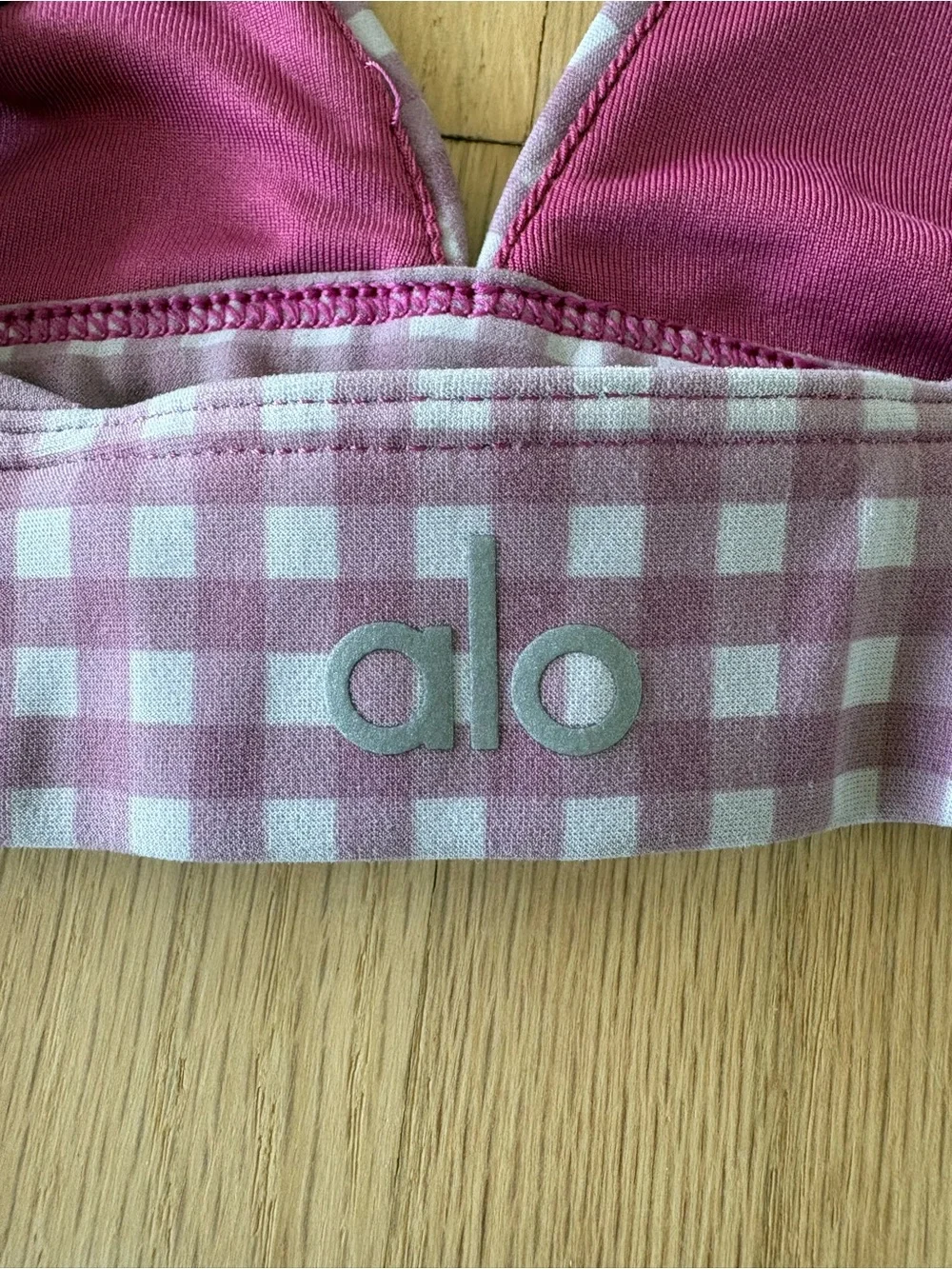 Alo Yoga Gingham Vapor Set